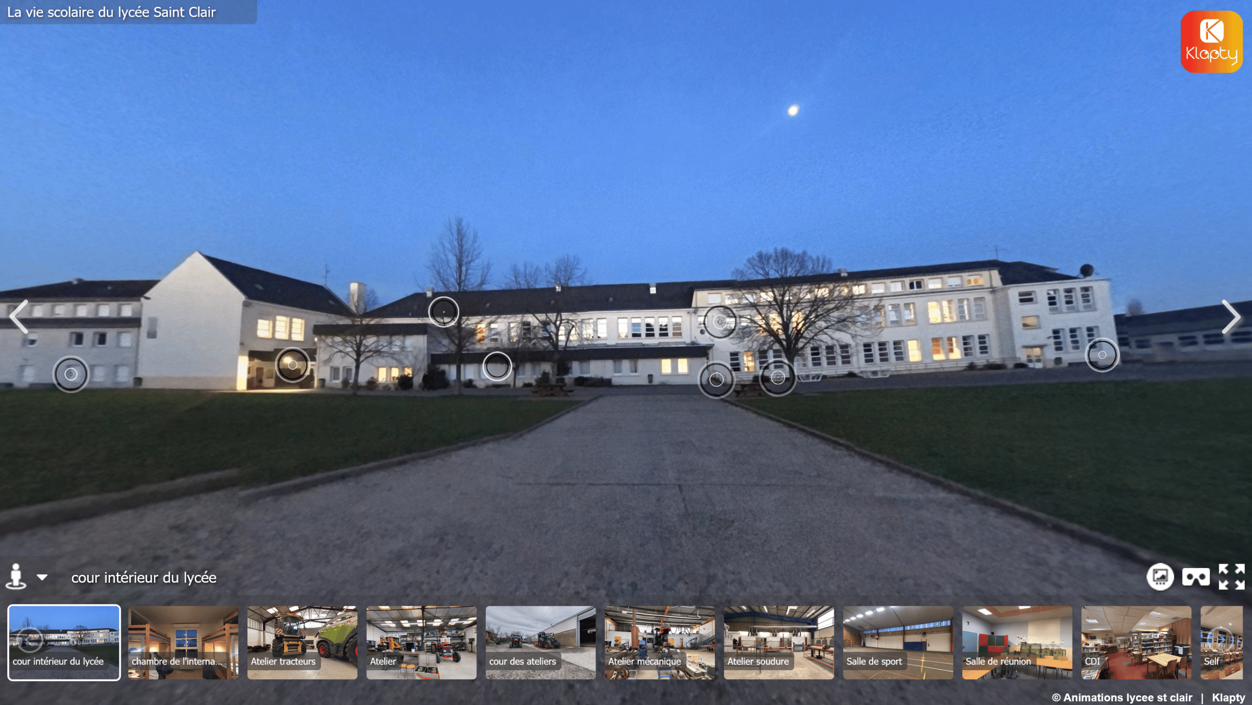 Lire la suite à propos de l’article Visite virtuelle du lycée St Clair à Derval.