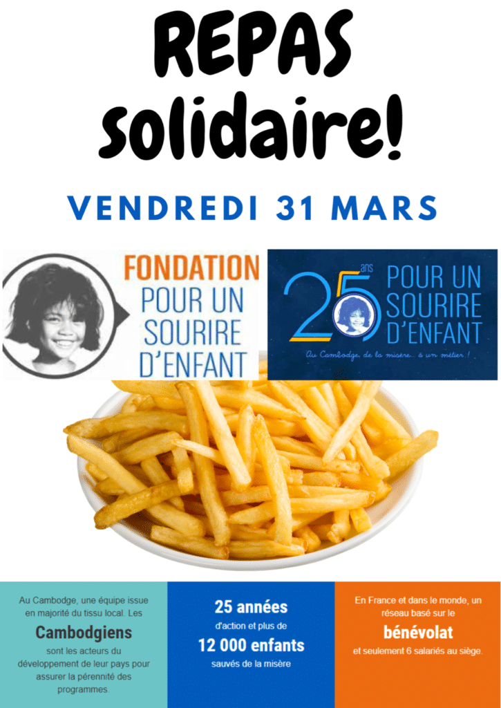 affiche repas solidaire