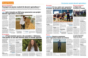 Lire la suite à propos de l’article Des élèves du Lycée Saint-Clair mis à l&rsquo;honneur dans la presse pour leur passion de l&rsquo;agriculture